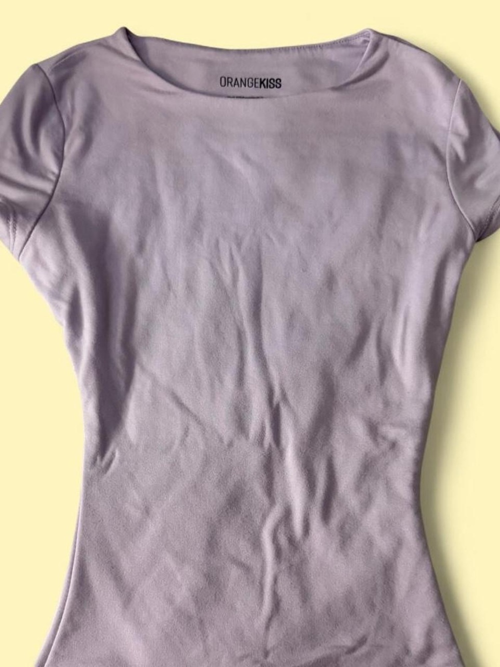Orange Kiss purple polyester & spandex top in XS